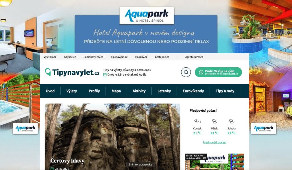 Branding Aquapark Špindl